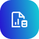 Icono de reporte de métricas y reunión mensual para análisis y mejora digital
